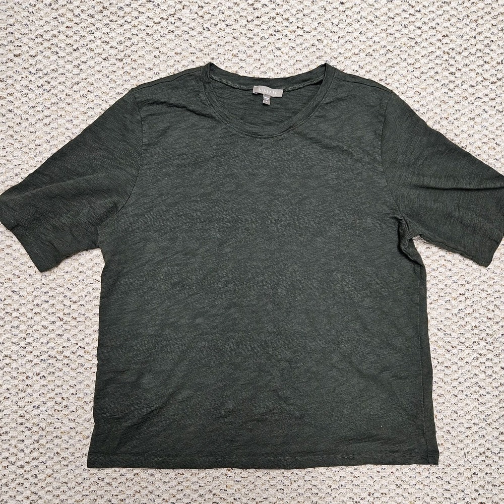 Lilla P Womens Dark Green Short Sleeve 100% Cotton Shirt Cottagecore XL